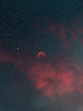 red moon in the sky