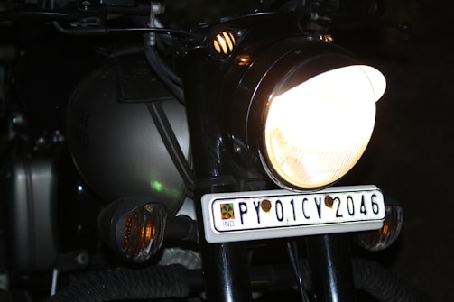 An engaging photo of a motorcycle under APVS protection.