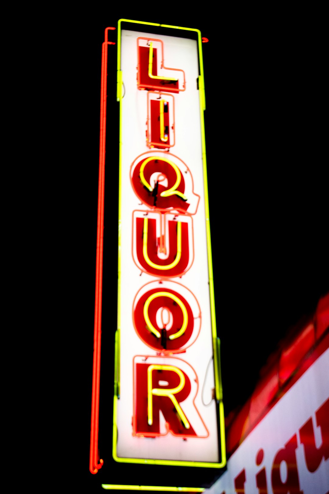 red and white UNK neon light signage