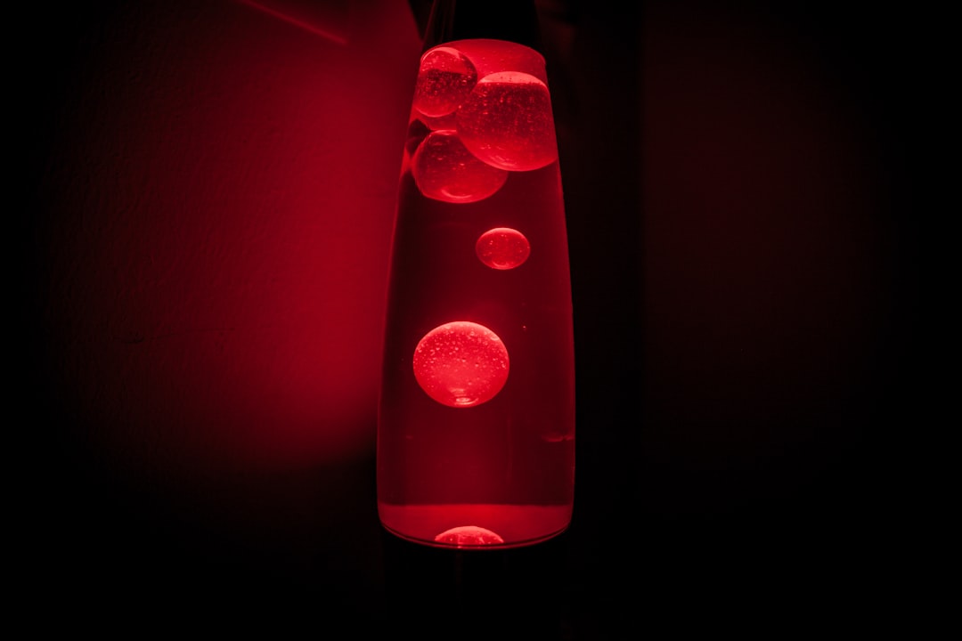 red and white heart shape light