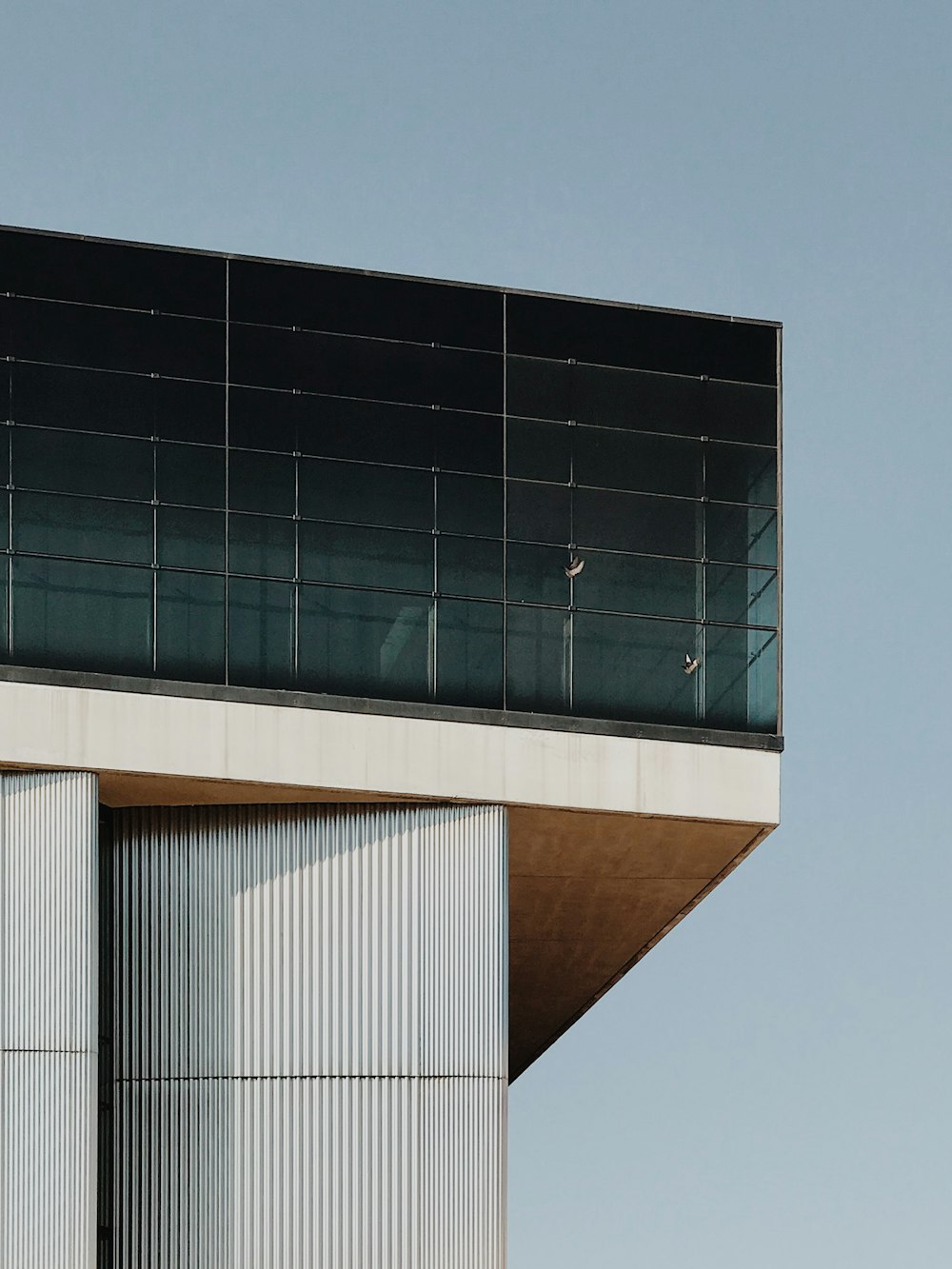 black and white concrete building