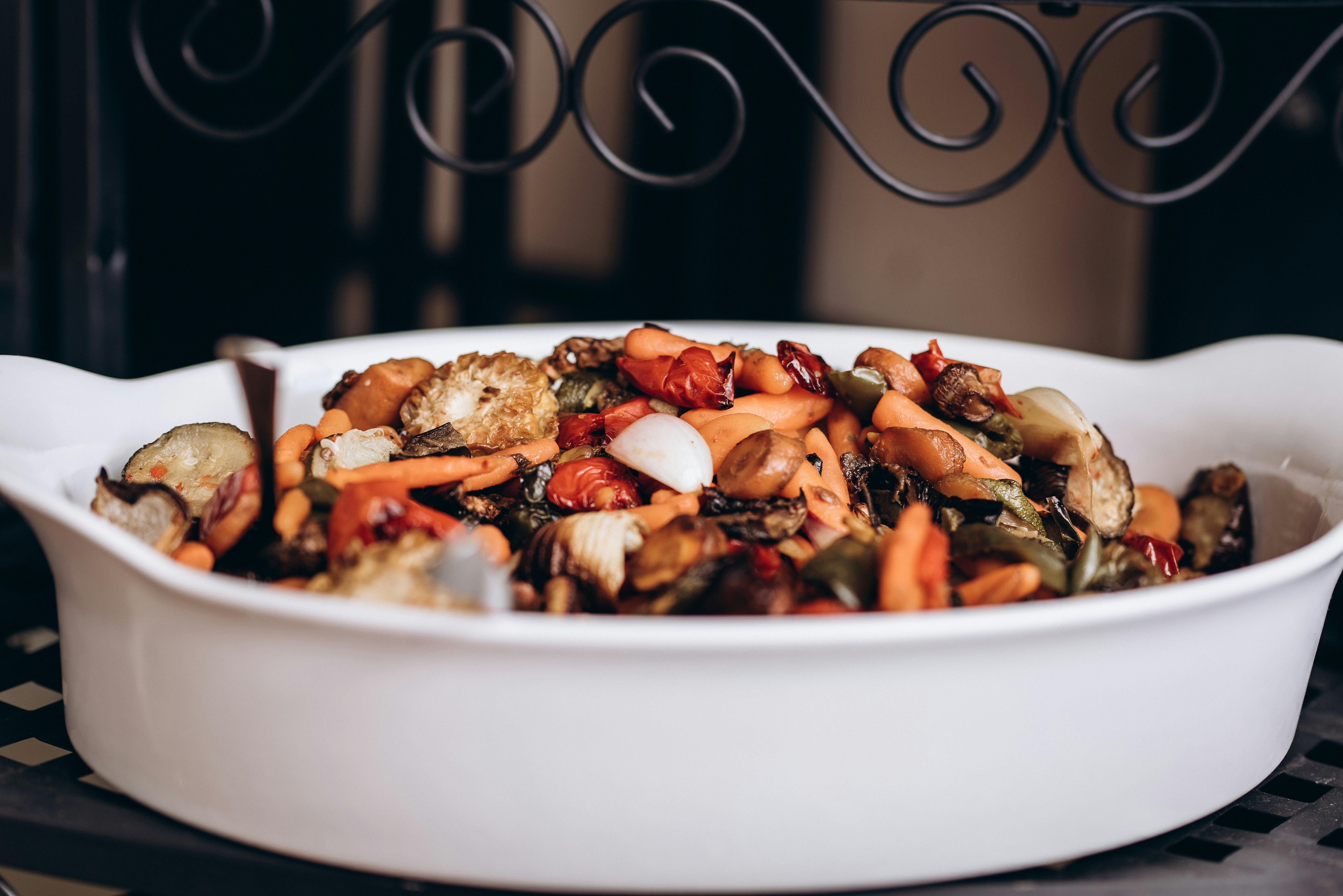 cooked food in white ceramic bowl