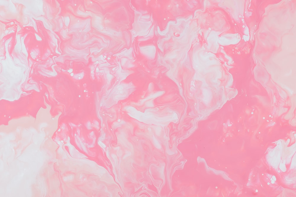 pink and white abstract painting