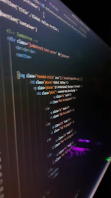 black flat screen computer monitor