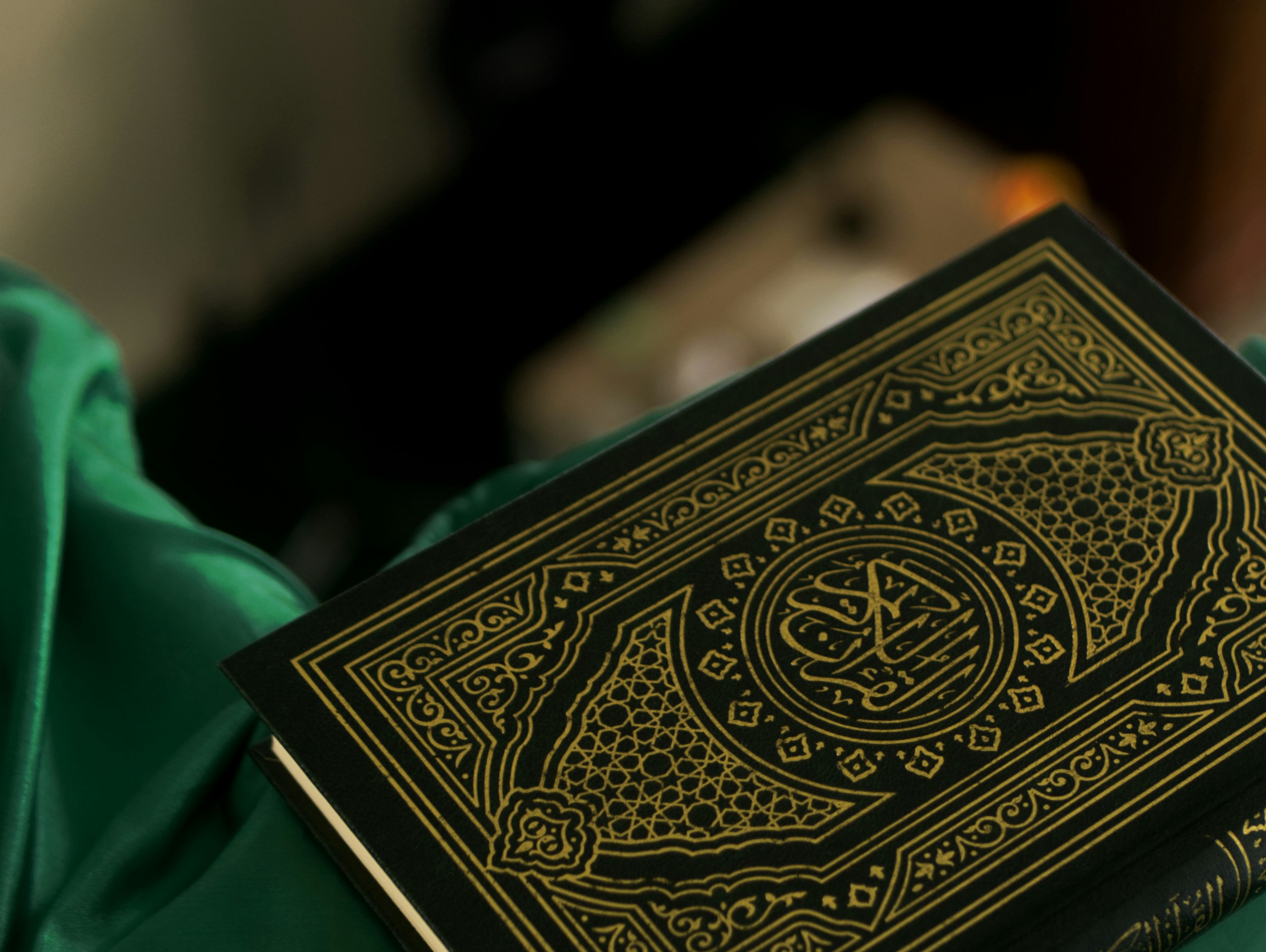 the Quran book laying on the second floor