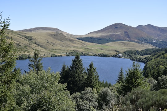 green trees near body of water during daytime in Parc naturel régional des Volcans d'Auvergne France