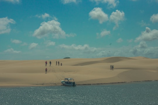 people on beach during daytime in Parnaíba Brasil