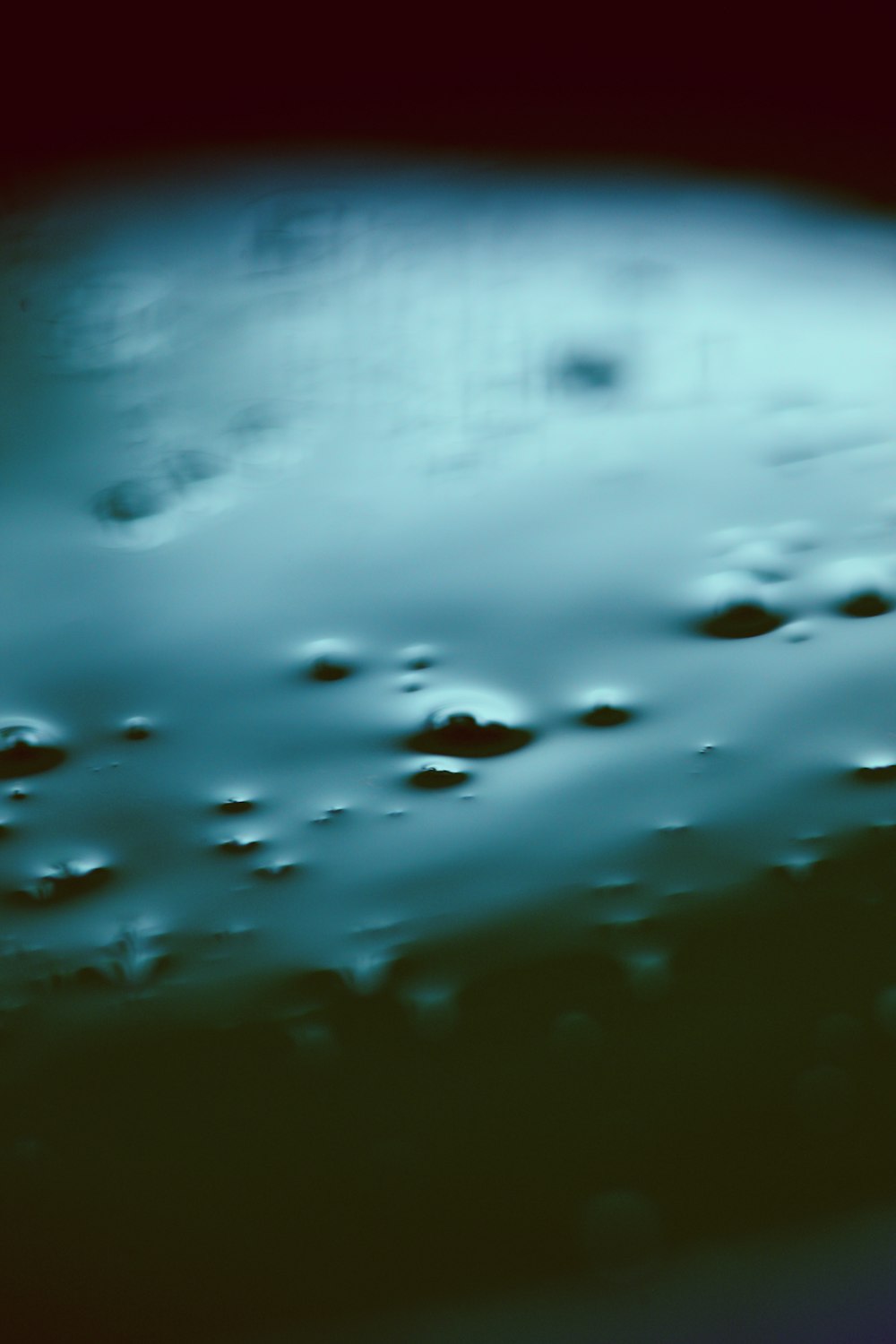 water droplets on glass window