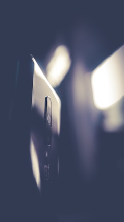A close-up shot of a futuristic smartphone design.