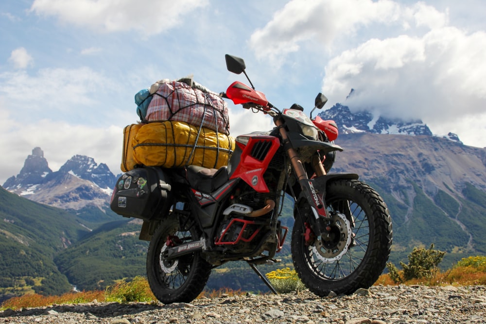 black and red naked motorcycle