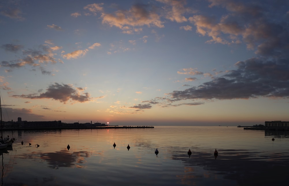 people on beach during sunset