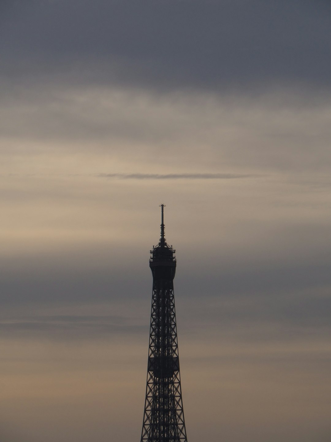 silhouette of tower during sunset