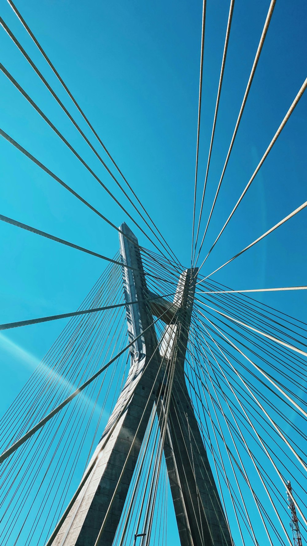 low angle photography of bridge