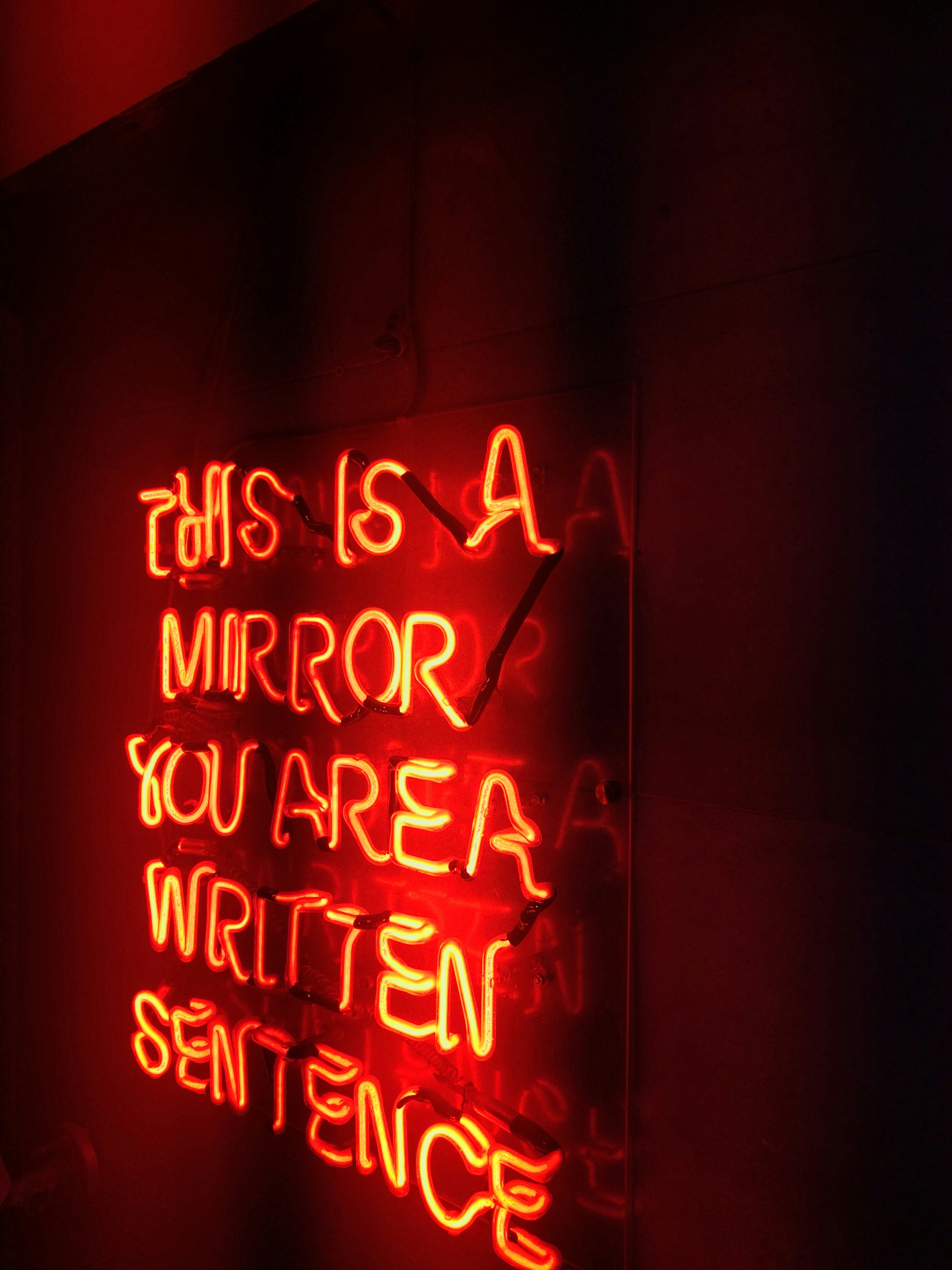 red and yellow happy birthday neon light signage