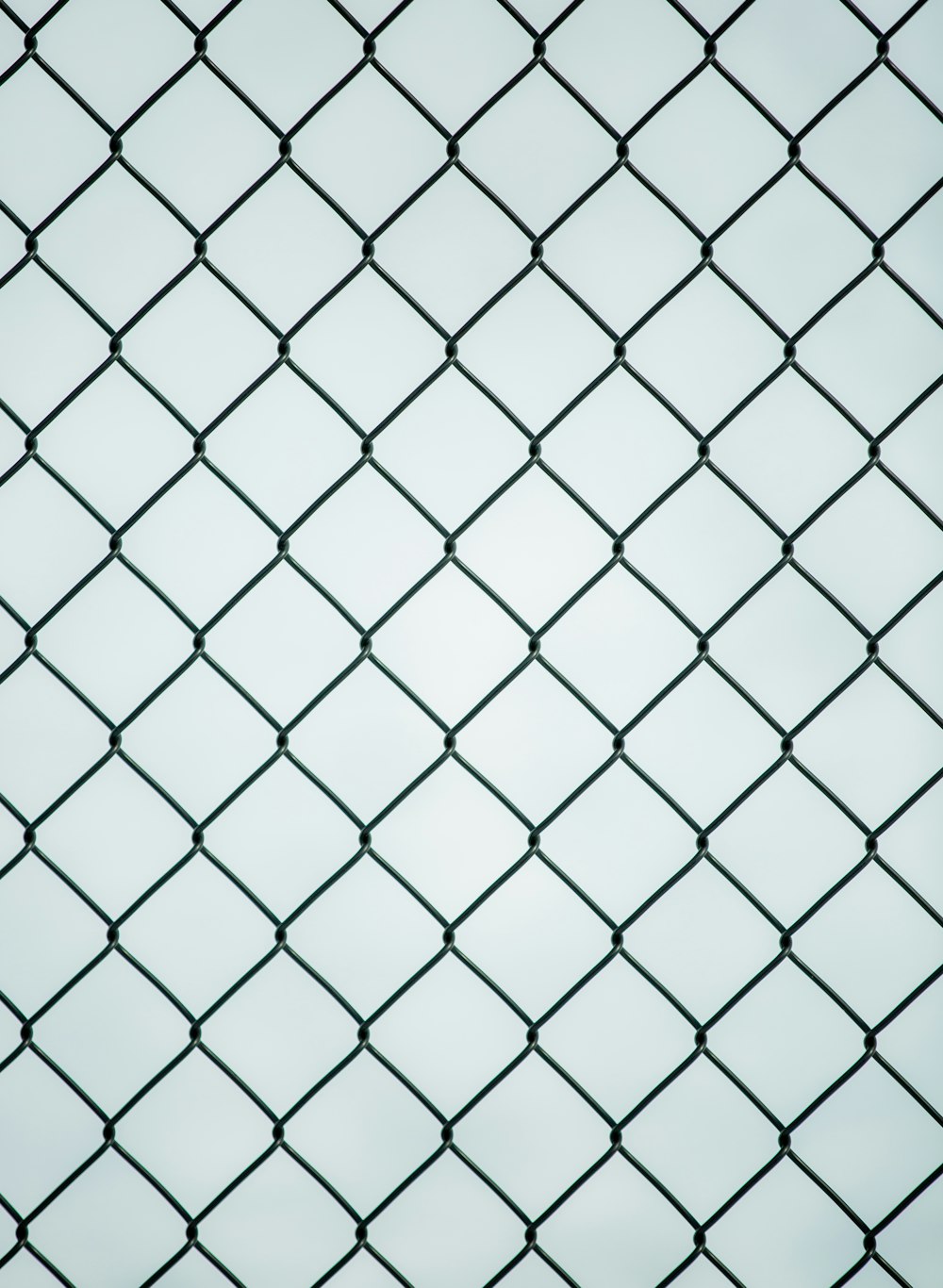 black metal chain link fence