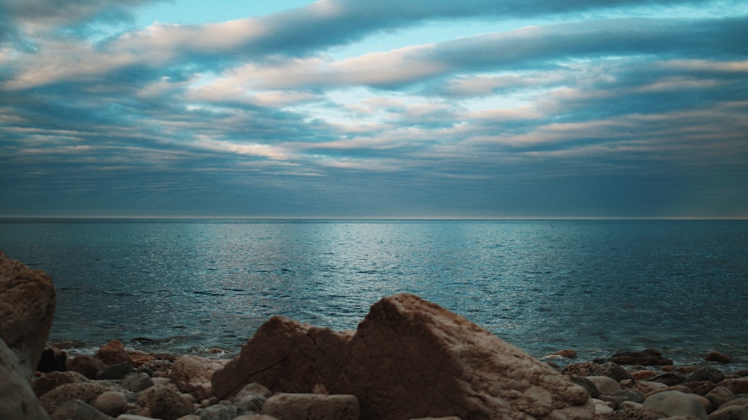 gray rocky shore under blue sky during daytime