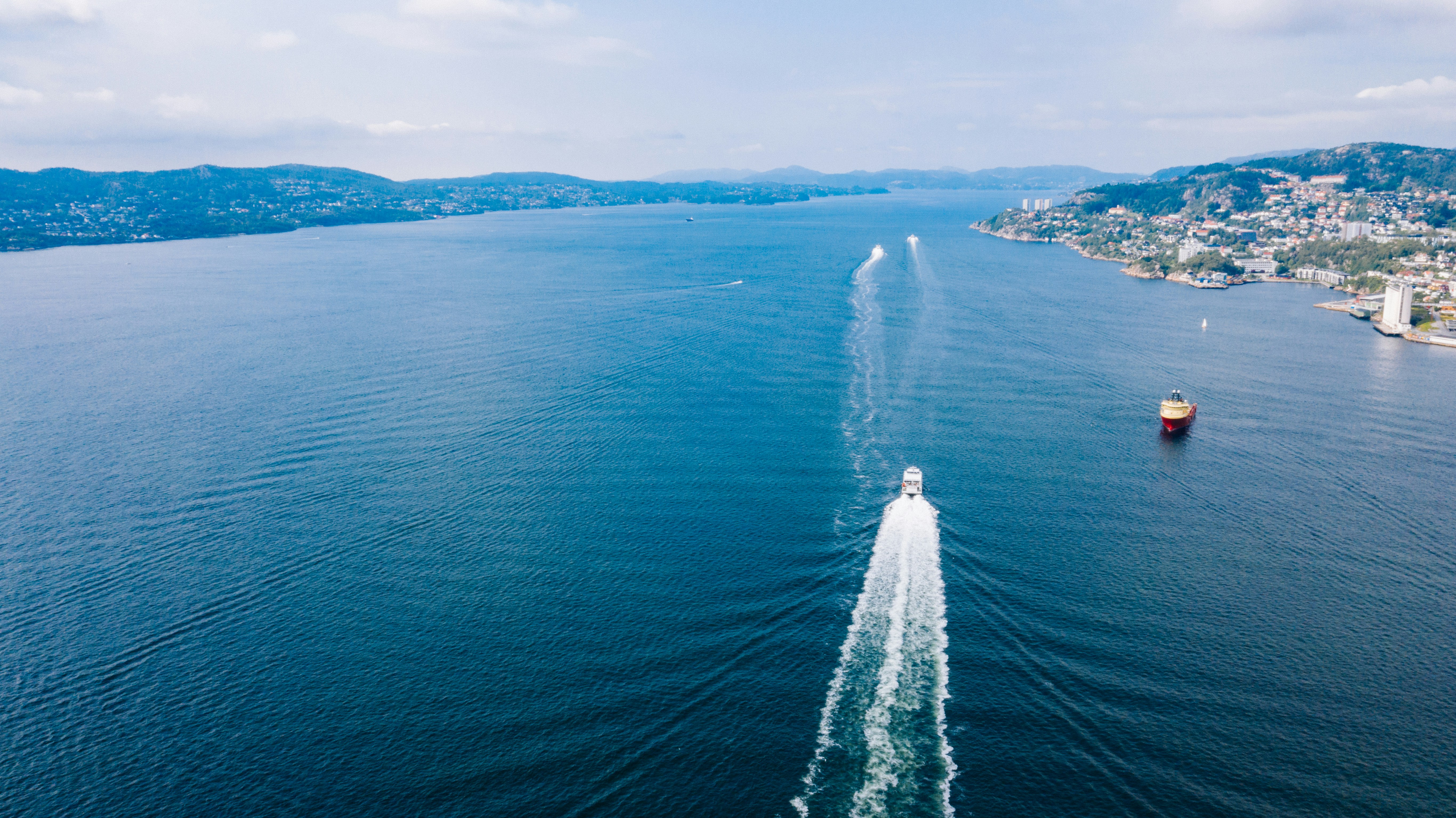 White and black ship on sea during daytime photo – Free Blue Image on ...