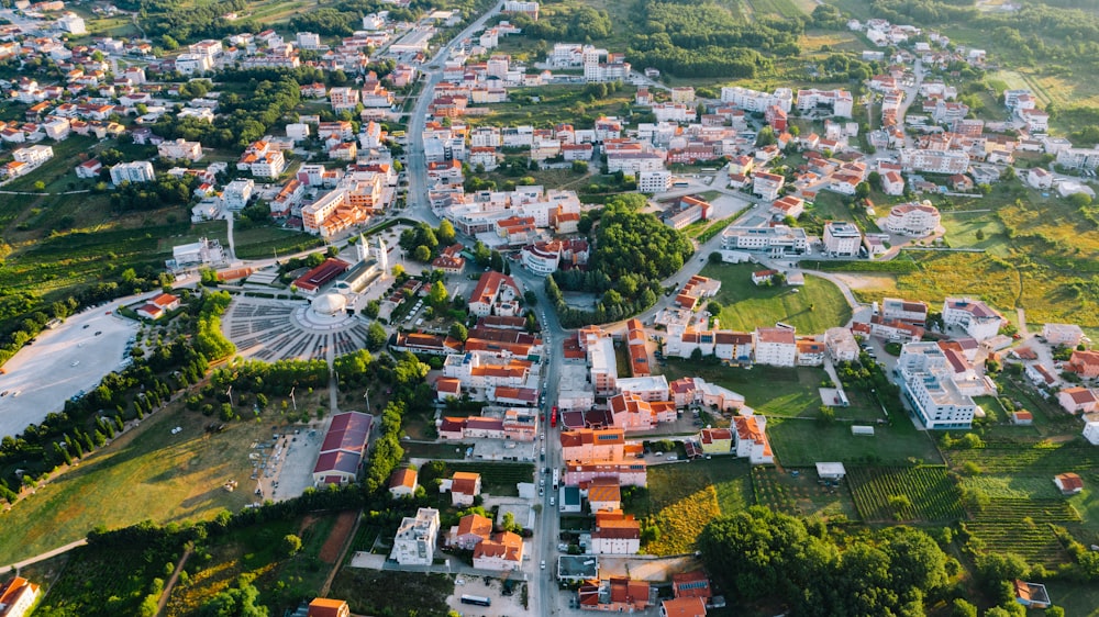 aerial view of city buildings during daytime