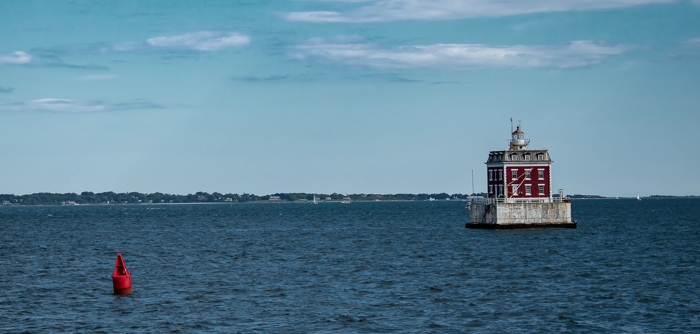 New London Ledge Light on Long Island Sound.