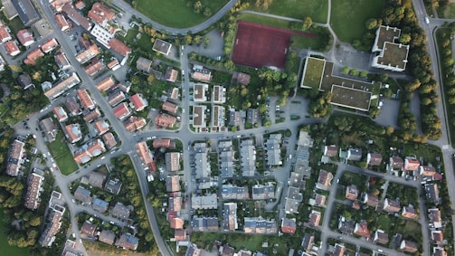 aerial view of city buildings during daytime
