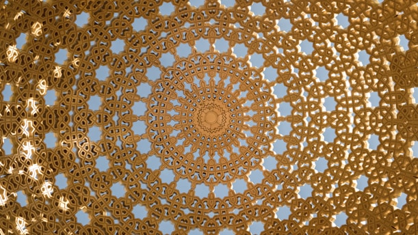 brown and white floral textile