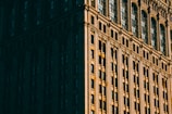 A historic building facade with architectural details under natural light.