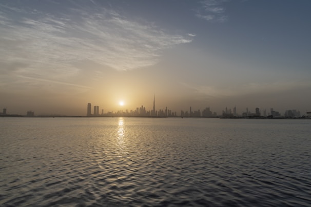 Sunrise over a city skyline symbolizing new beginnings.