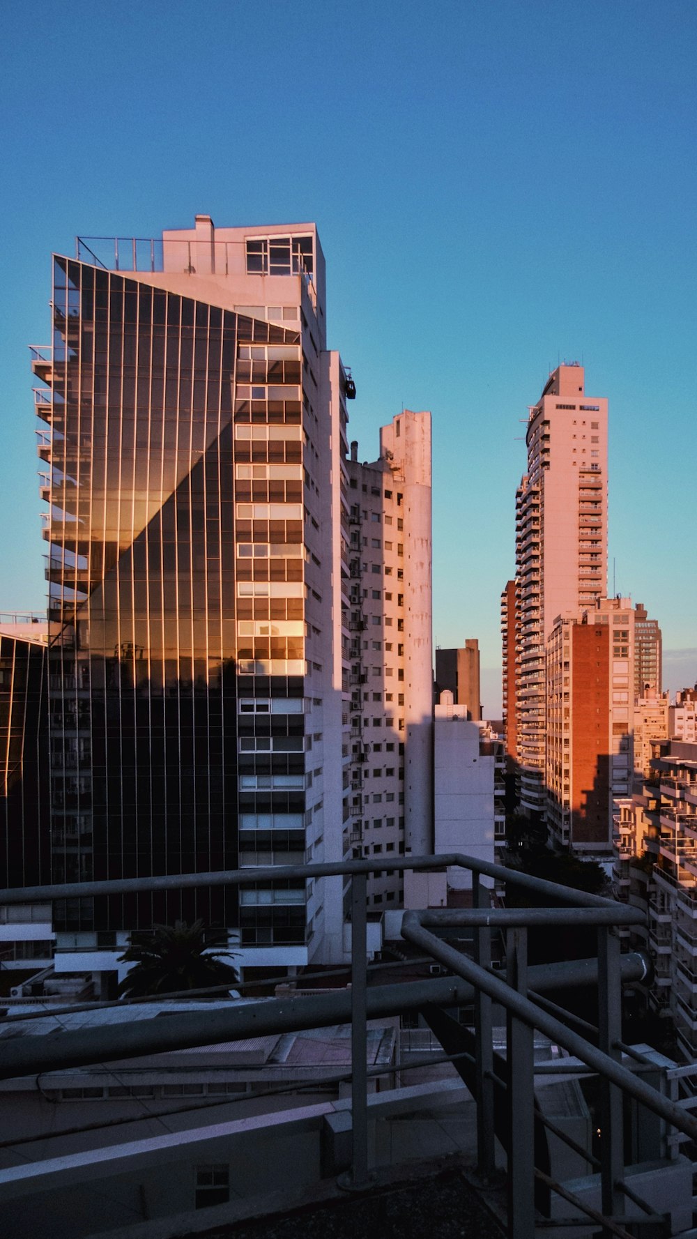 Immeuble de grande hauteur blanc et brun