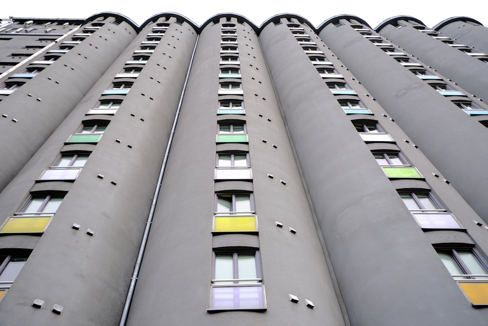 gray concrete building with glass windows