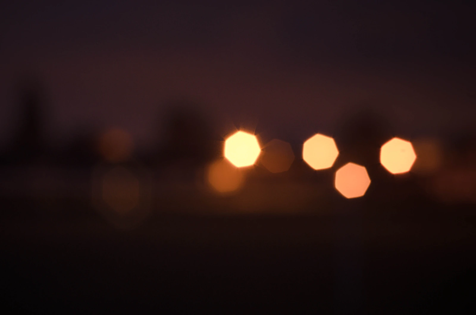 Warm sunlight dissolving into soft circles of light