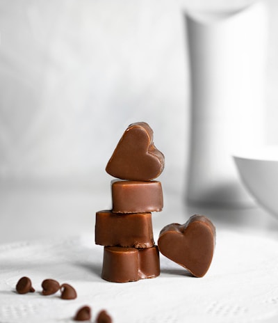 brown wooden heart shaped figurine