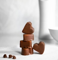 brown wooden heart shaped figurine