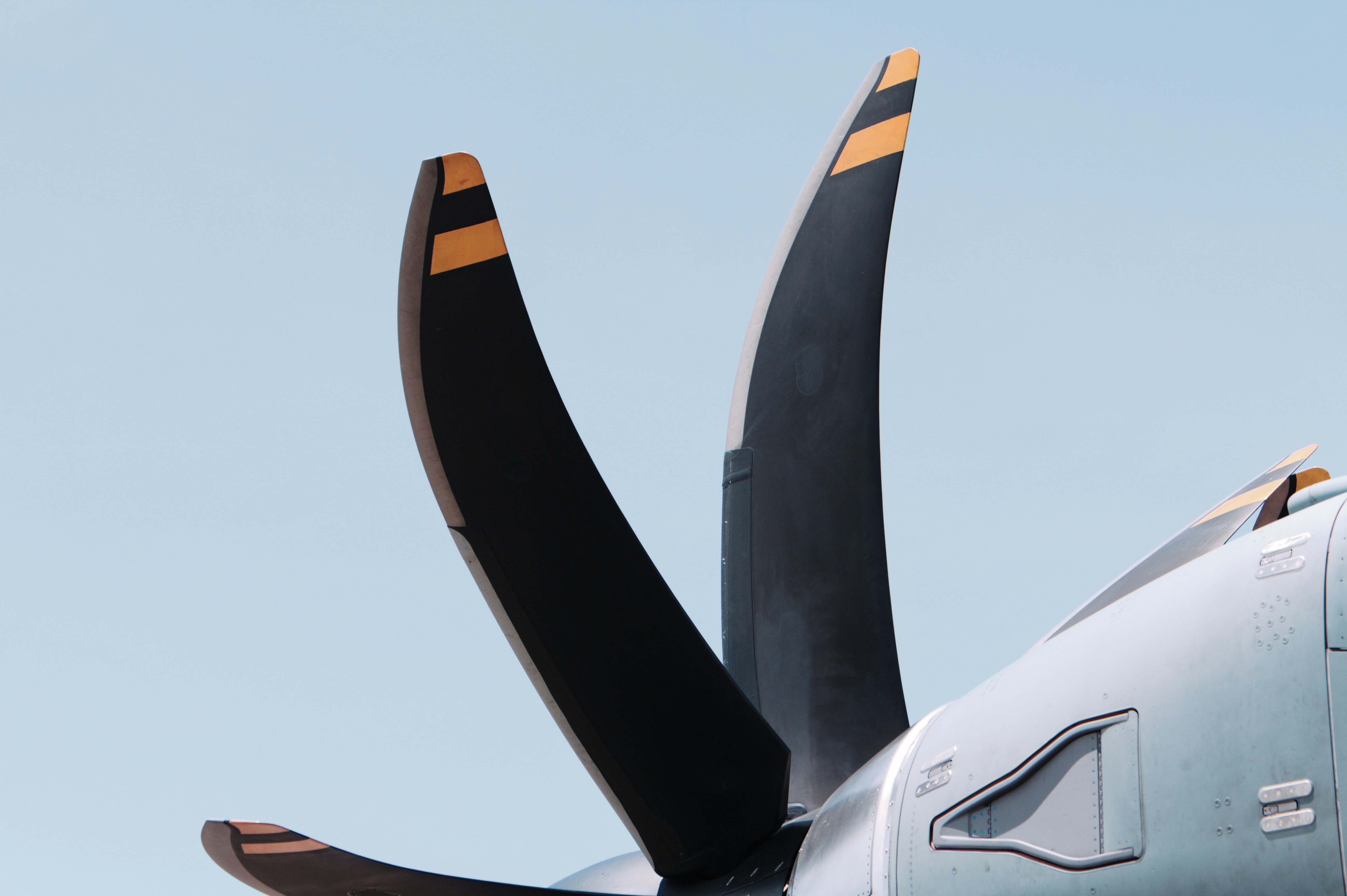 C130 Hercules propeller blade at the Singapore Airshow.
