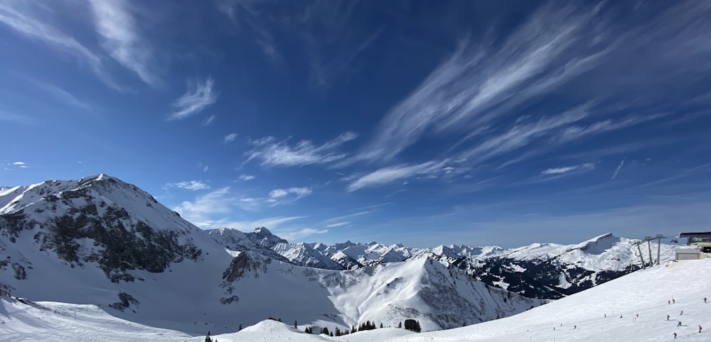 snow covered mountain under blue sky during daytime