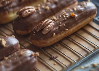 brown cookies on brown wooden tray