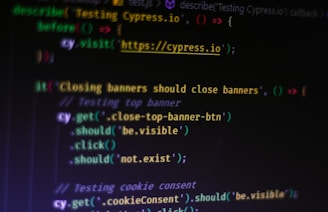 white text on purple background