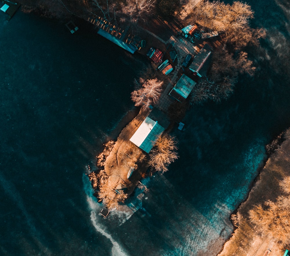 aerial view of beach during daytime