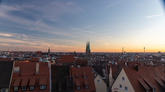 aerial view of city buildings during daytime in Nuremberg Germany