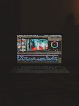 black flat screen computer monitor