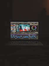 black flat screen computer monitor