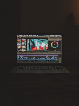 black flat screen computer monitor