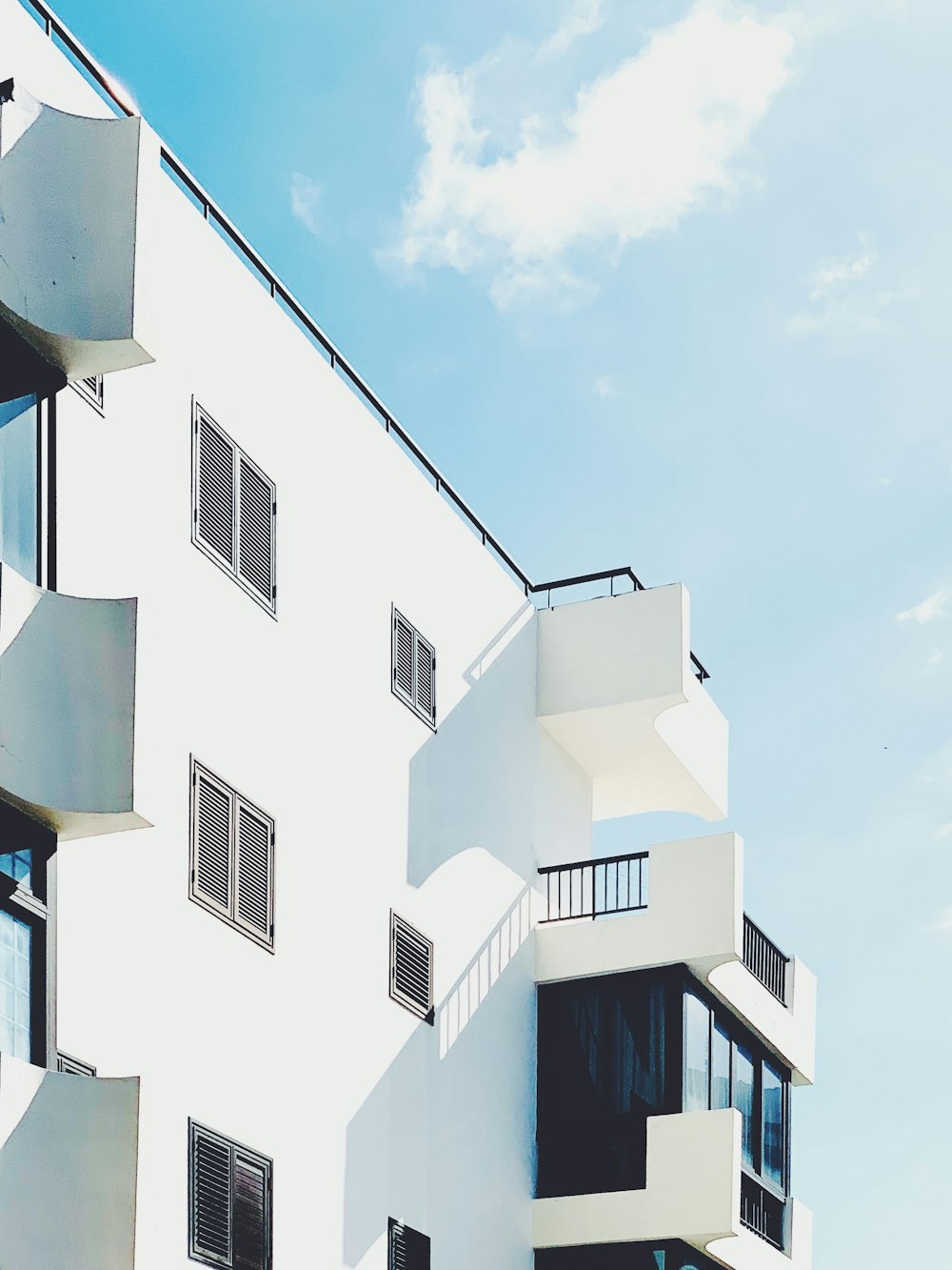 edifício de concreto branco sob o céu azul durante o dia