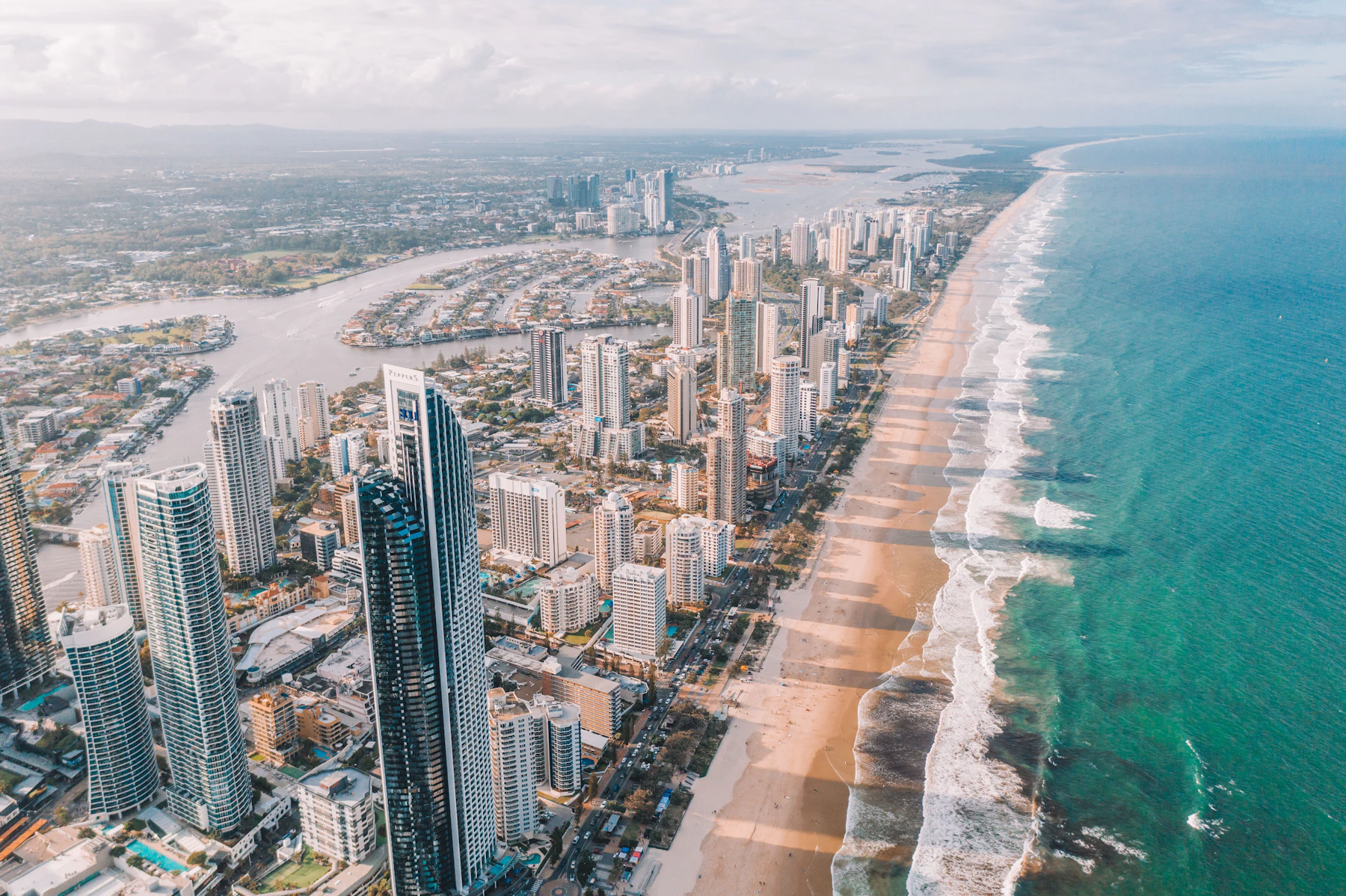Gold Coast beachfront skyline