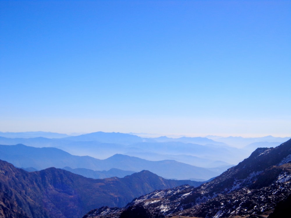 mountains under blue sky during daytime