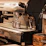 A clean, shiny coffee machine ready to brew the perfect cup after professional cleaning.