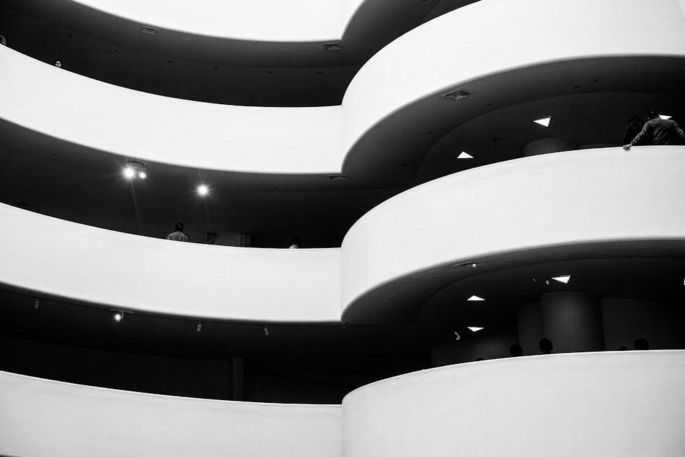 white concrete building with white ceiling