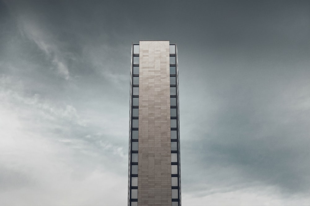 gray concrete building under gray sky