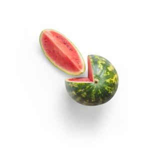 green and red watermelon fruit