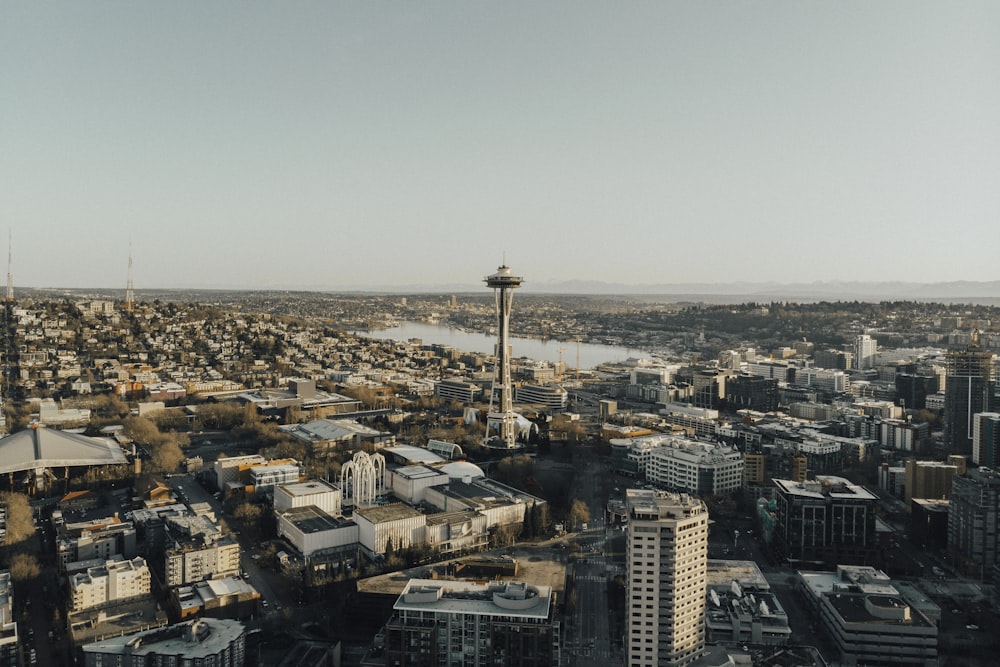 aerial view of city buildings during daytime