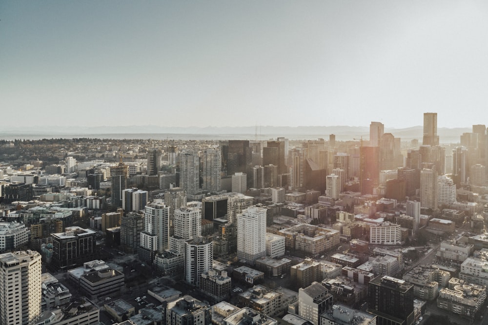 aerial view of city buildings during daytime